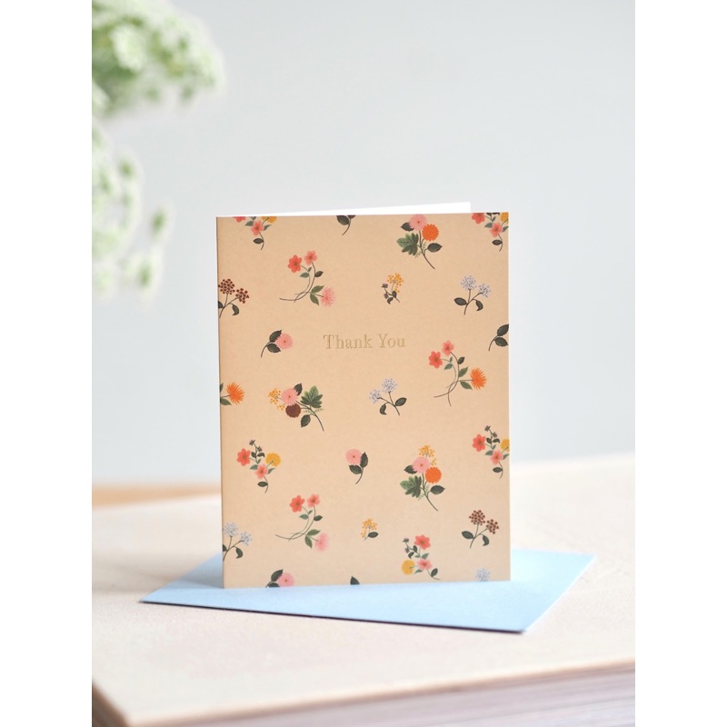 Ditsy Dahlia Thank You Card