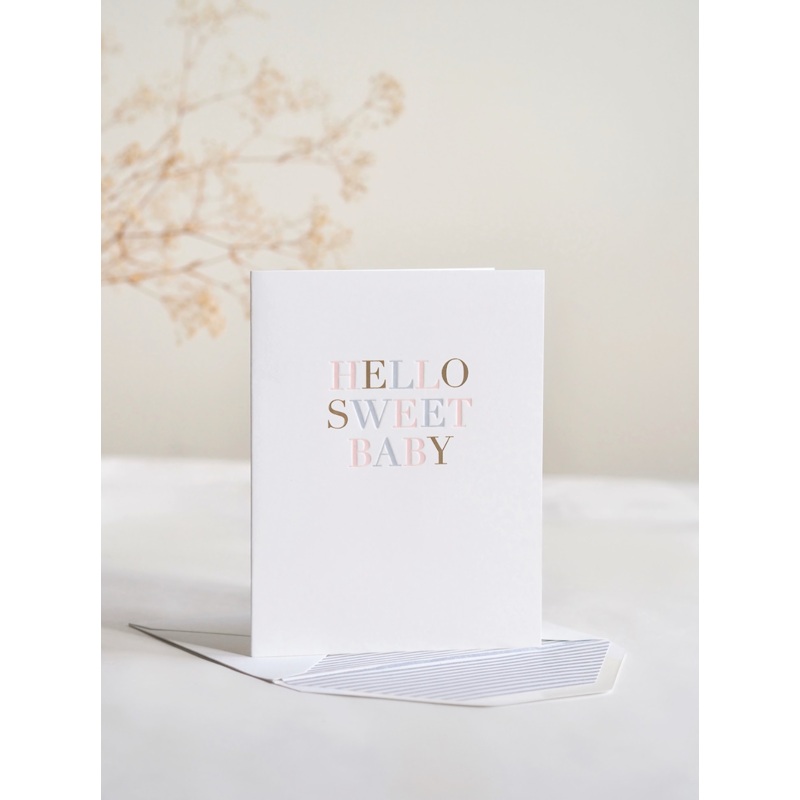 Hello Sweet Baby Card