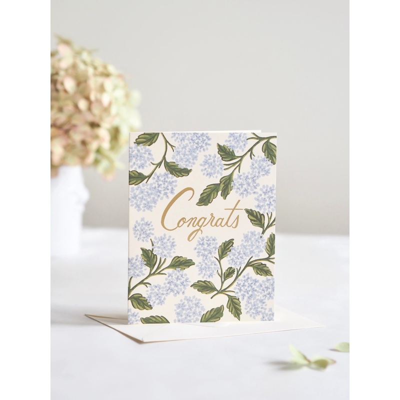 Hydrangea Congrats Card
