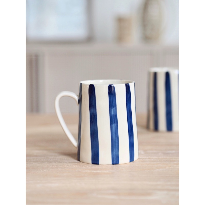 Nola Navy Stripe Mug