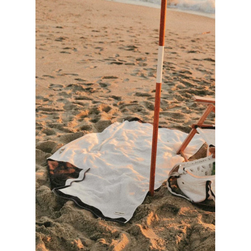 Riviera White Beach Towel
