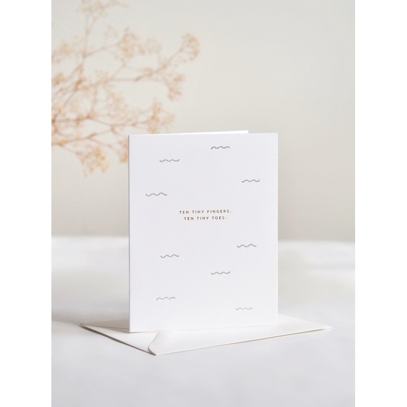 Ten Tiny Fingers Greeting Card
