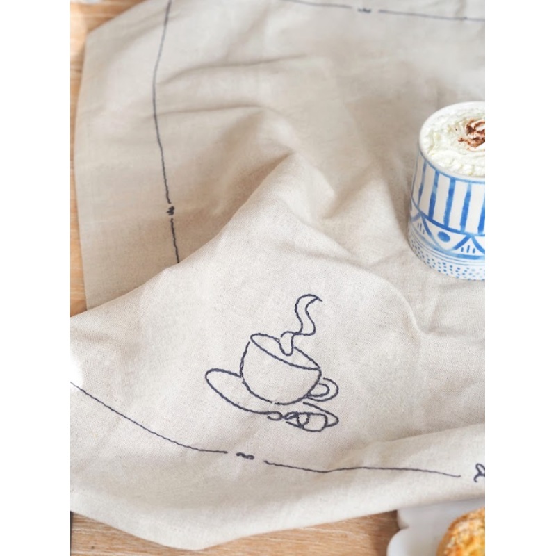 Coffee Cup Tea Towel