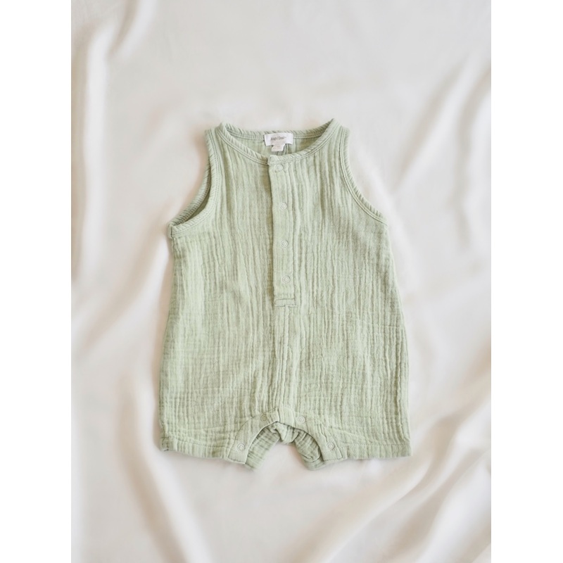 Desert Green Sleeveless Shortie Romper