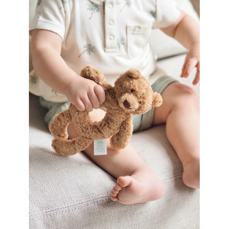 Jellycat Bartholomew Bear Ring Rattle