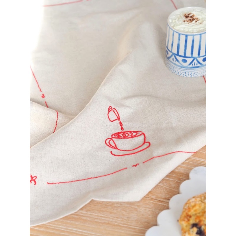 Latte Art Tea Towel