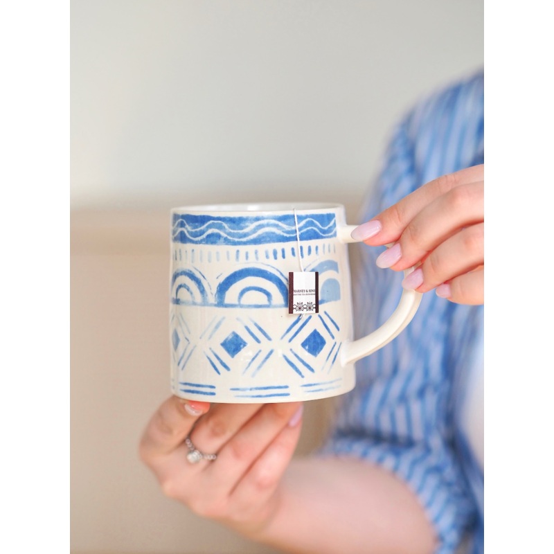 Mosaic Blue Mug, 4