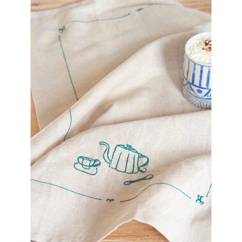 Teapot & Teacup Tea Towel