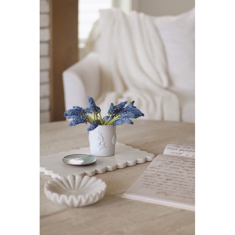 Yvette Scalloped Marble Board