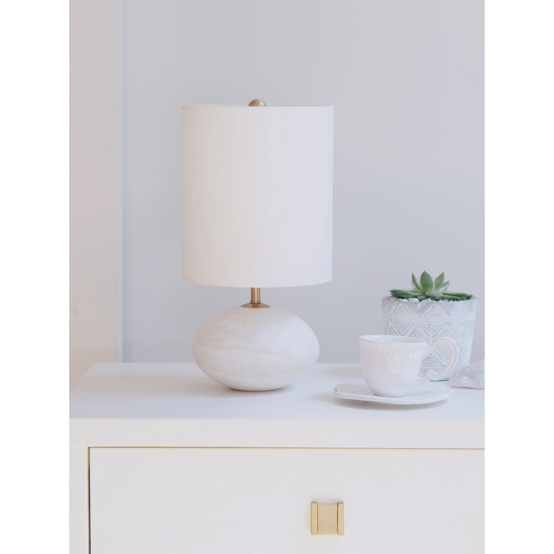 Althea Alabaster Mini Orb Lamp