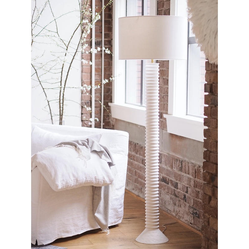 Arista White Floor Lamp