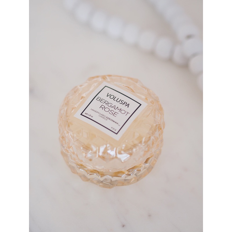 Bergamot Rose Macaron Candle