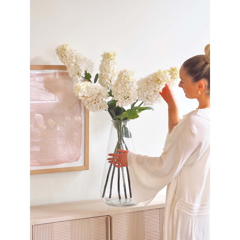 Faux Hydrangea Paniculata Stem