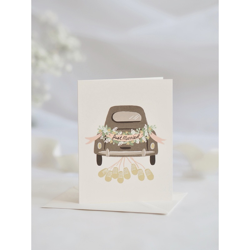 Just Married Getaway Card