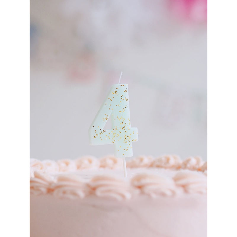 Number 4 Candle