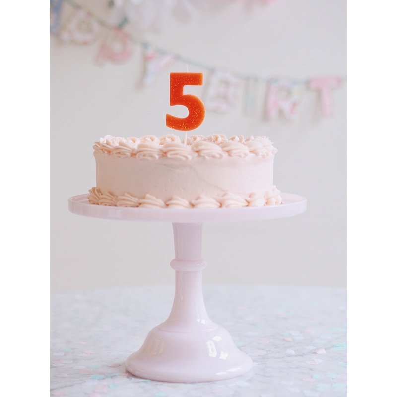 Number 5 Candle