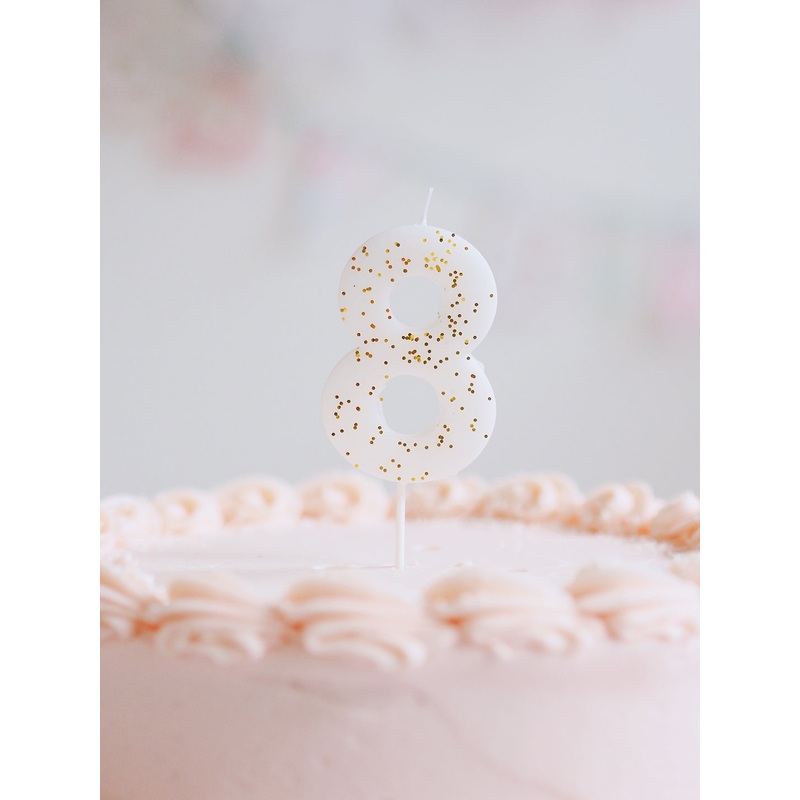 Number 8 Candle