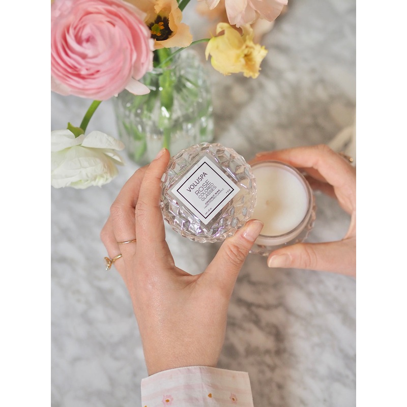 Rose Coloured Glasses Macaron Candle
