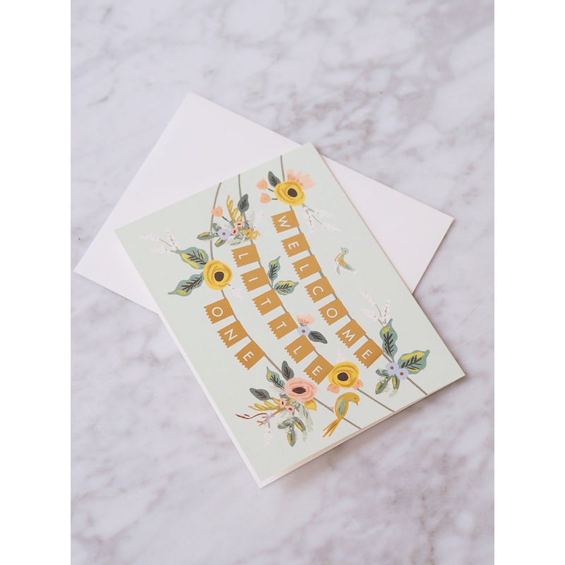 Welcome Little One Garland Card