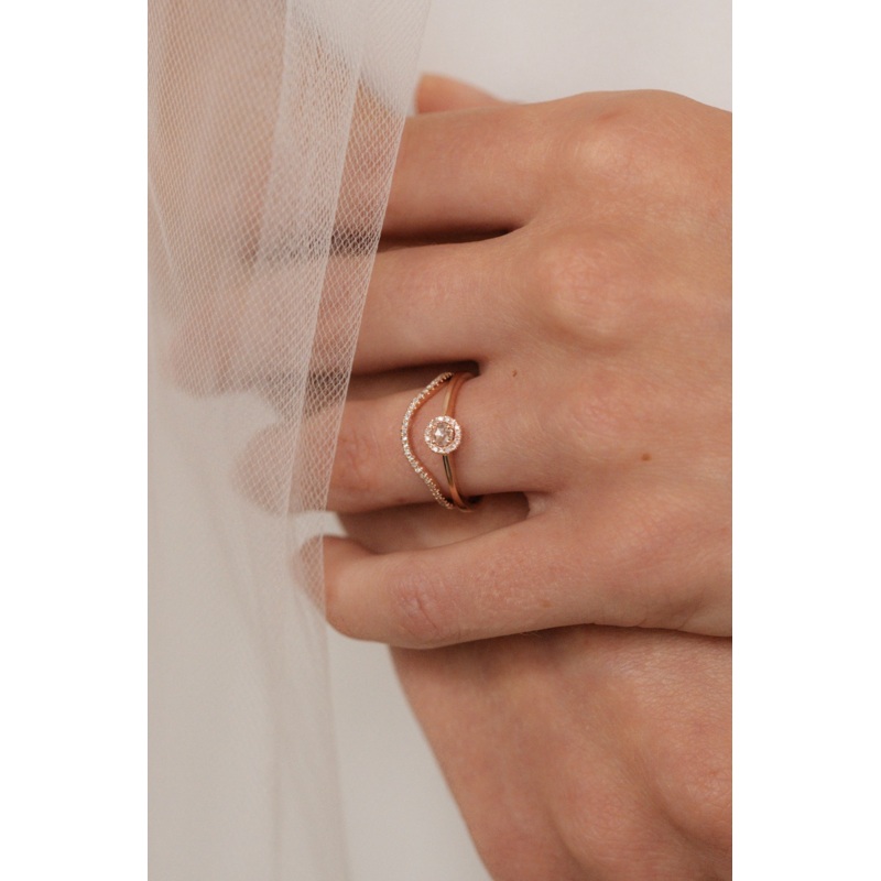 Diamond Charlotte Rosecut Ring | 14K Gold