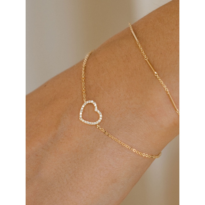 Diamond Cherish Bracelet | 14K Gold