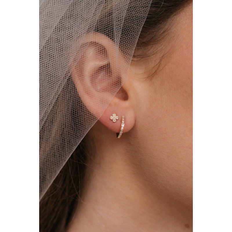 Diamond Kismet Studs | 14K Gold