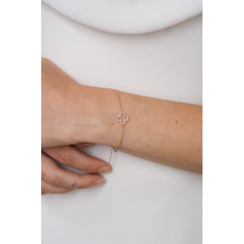 Diamond Open Kismet Bracelet | 14K Gold