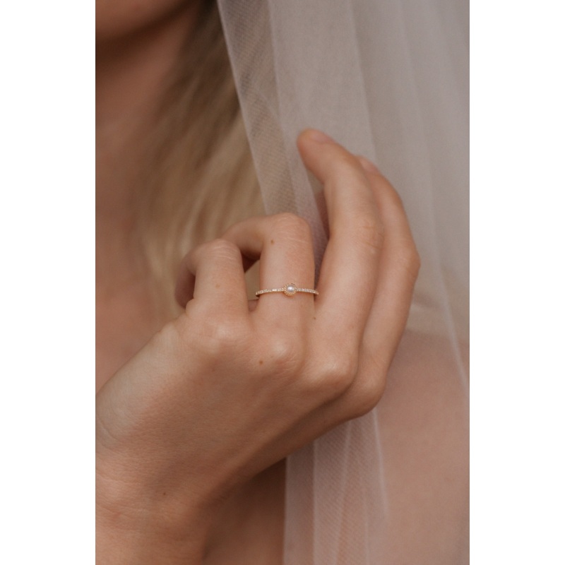 Leia Pearl Ring | 14K Gold