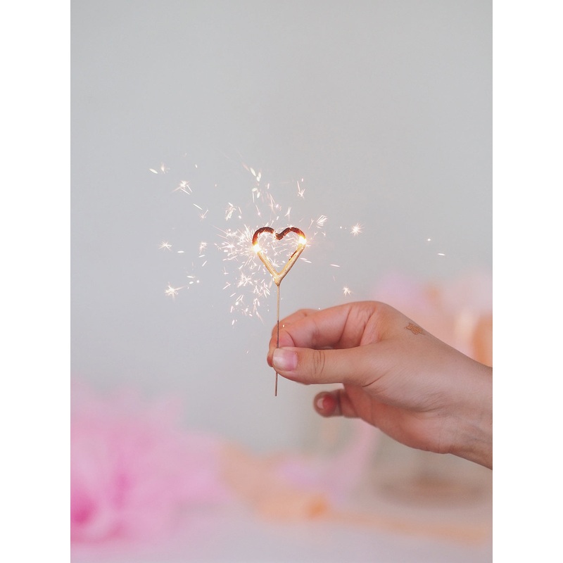 Mini Heart Sparkler