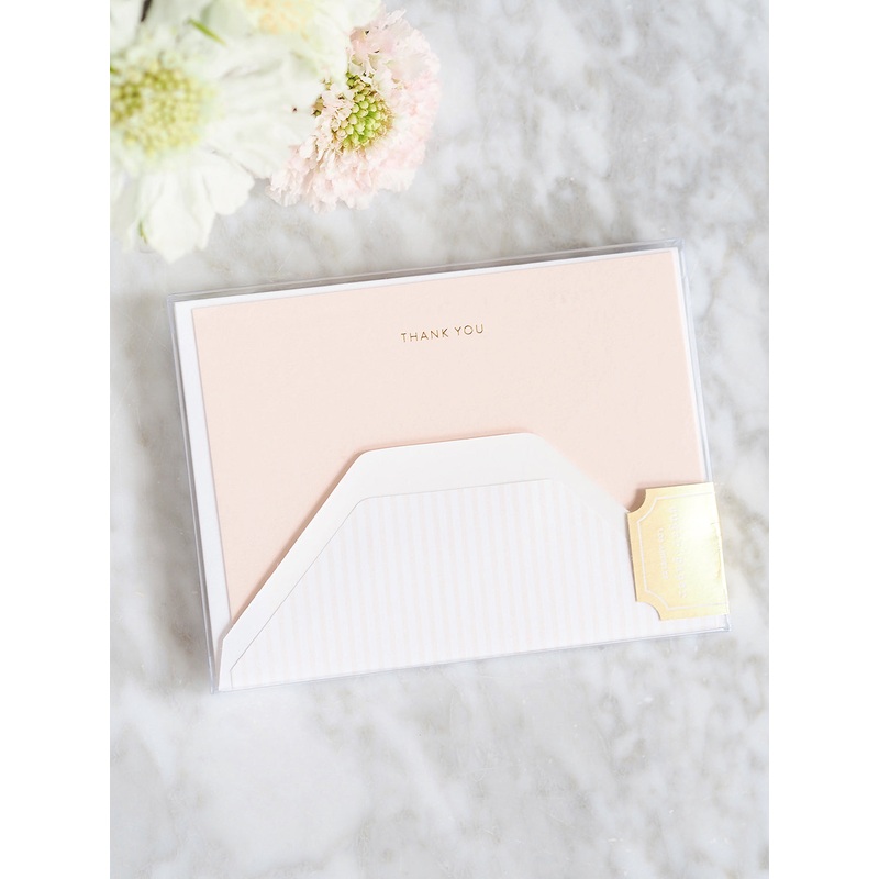 Pale Pink Thank You Note Set