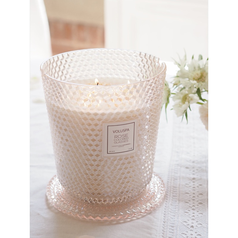 Rose Otto 5 Wick Hearth Candle