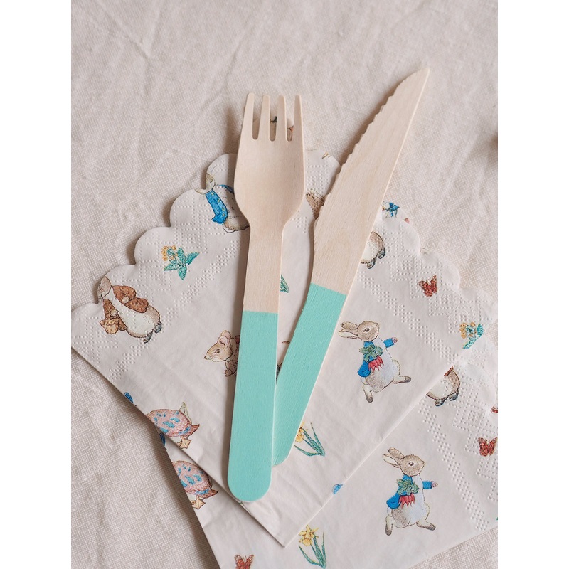 Wooden Cutlery Set Mint