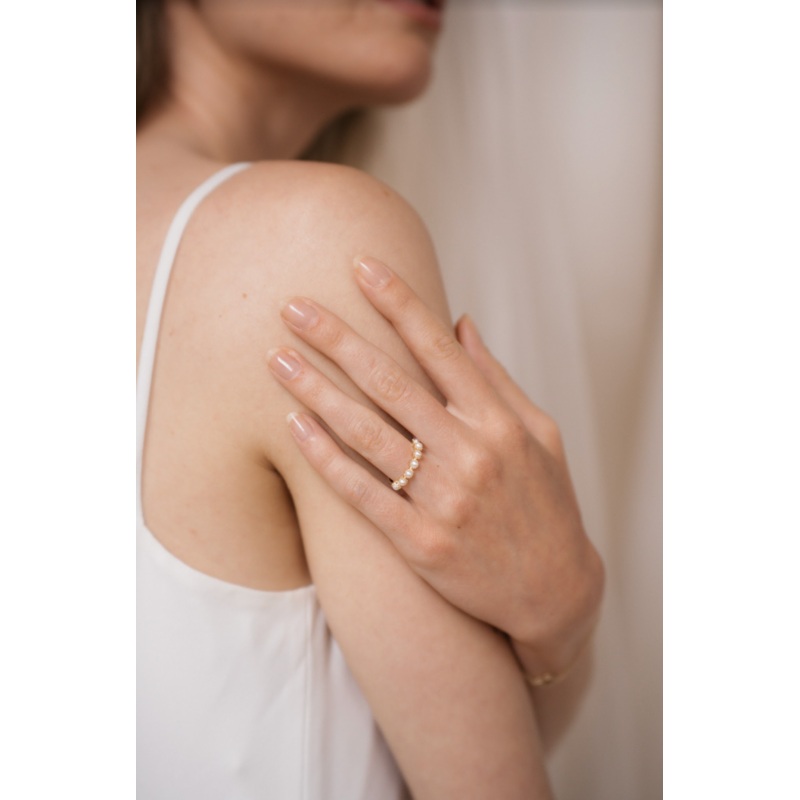 Zara Pearl Ring | 14K Gold