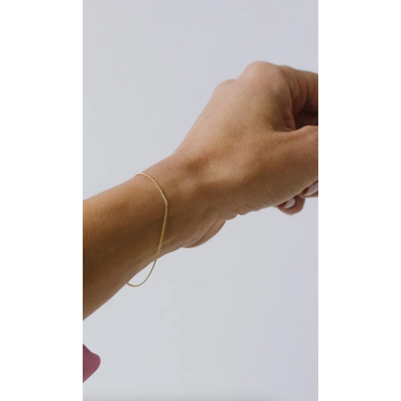 Curb Chain Bracelet | 14K Gold