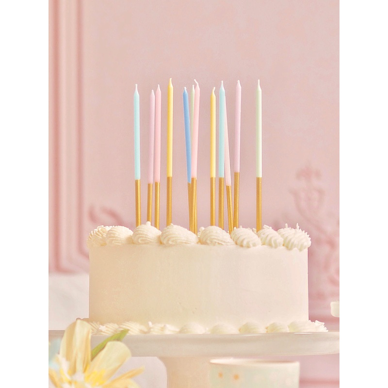 Gold Dipped Rainbow Mix Candles