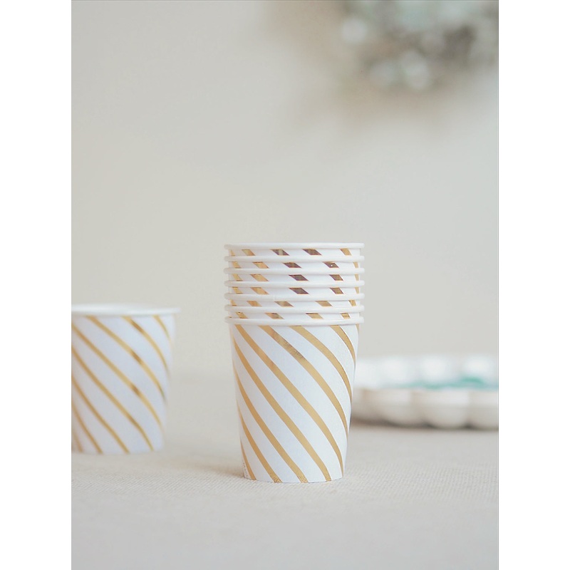 Gold Swirl Party Cups
