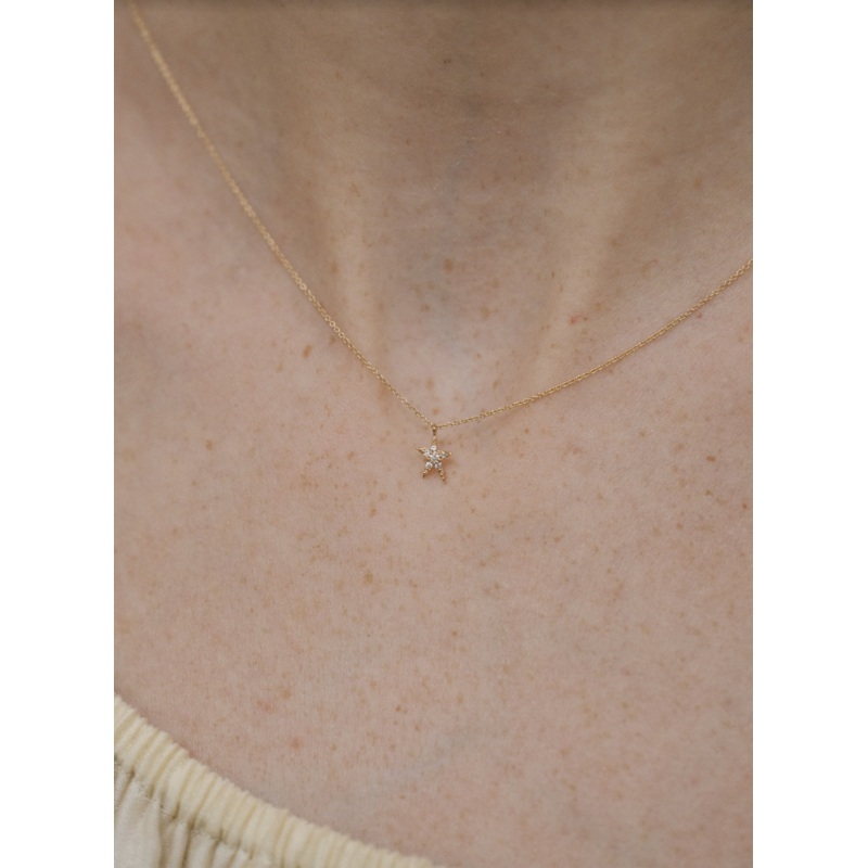 Guidance Star Necklace | 14K Gold