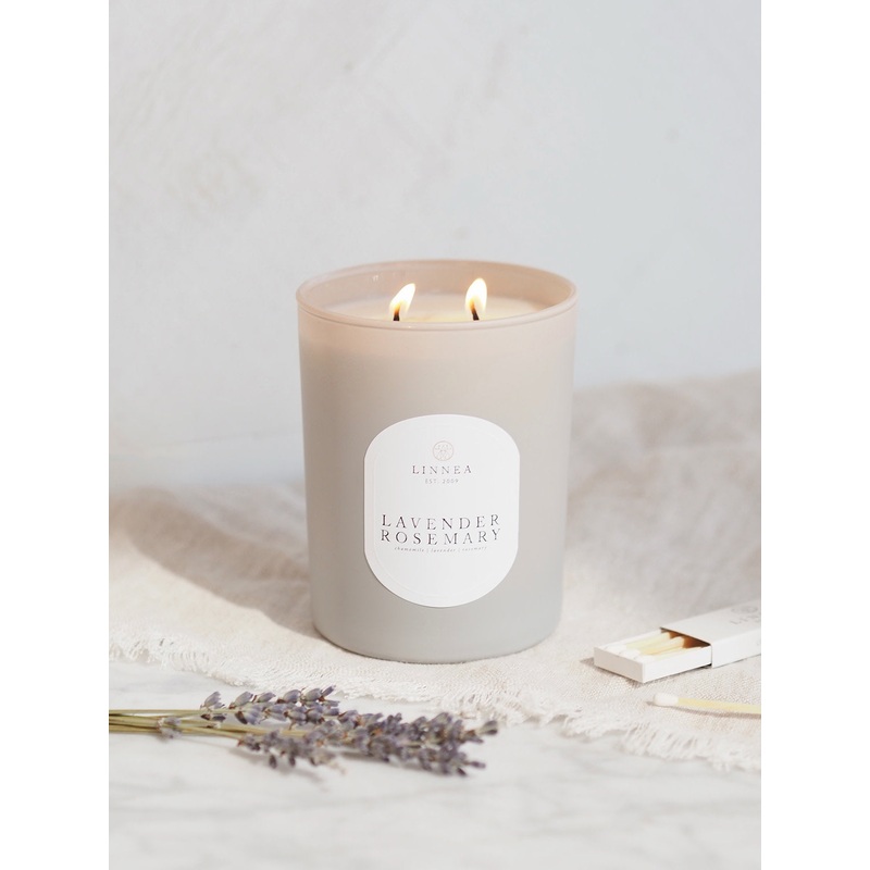 Lavender Rosemary 2 Wick Candle