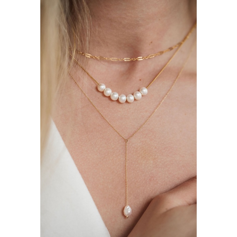 Mini Mer Pearl Necklace