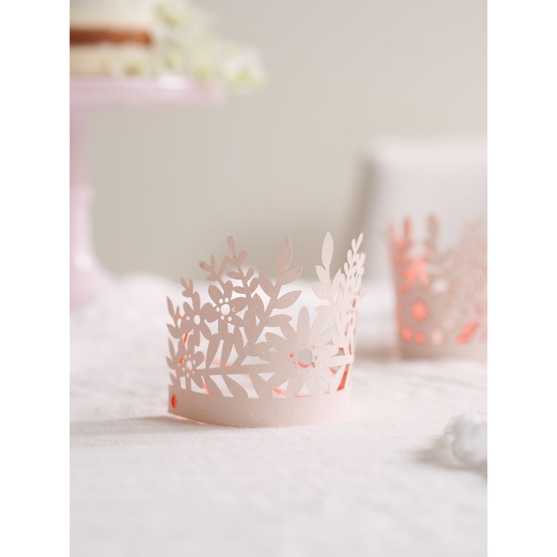Pink Glitter Crowns
