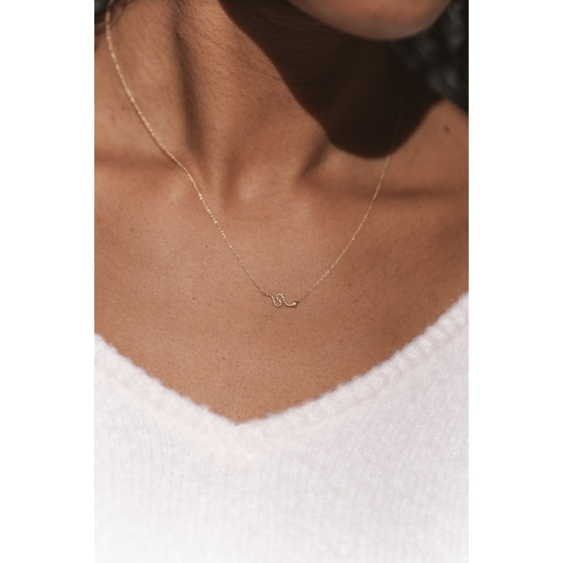 Revival Snake Necklace | 14K Gold