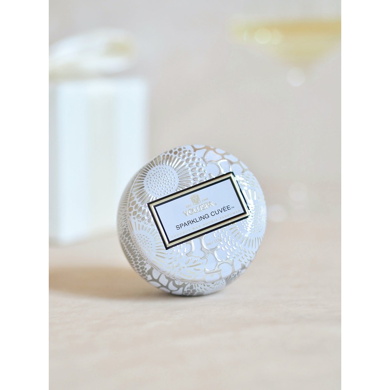 Sparkling Cuve Mini Tin Candle
