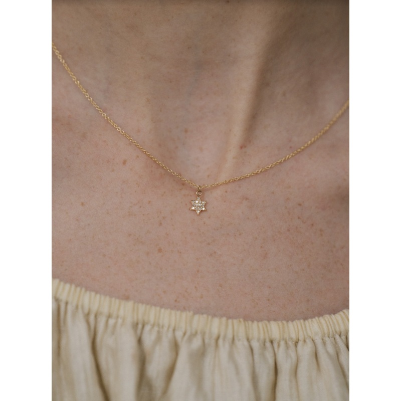 Star of David Necklace | 14K Gold