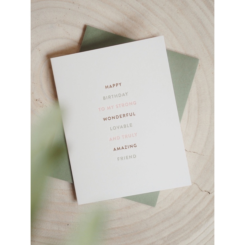 Truly Amazing Friend Birthday Card