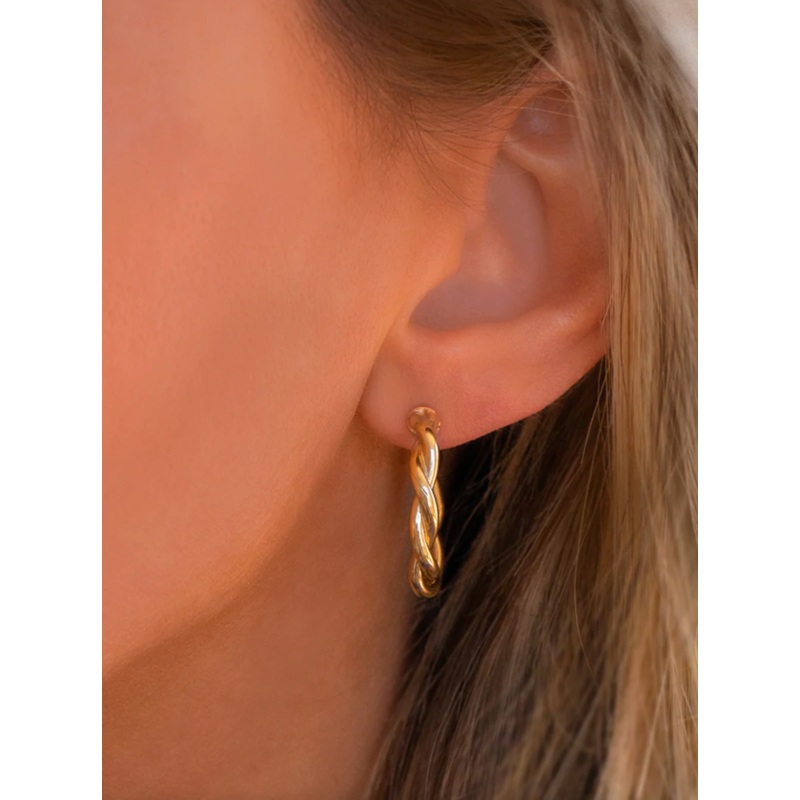 Twist Hoops | Gold