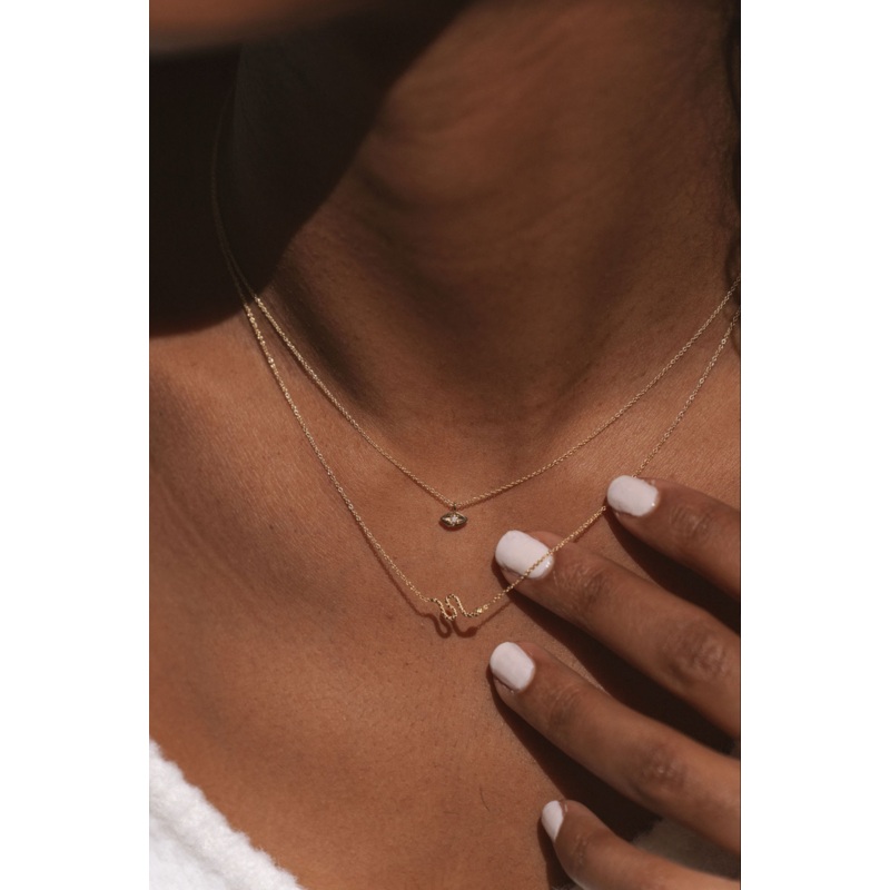 Visionary Eye Pendant Necklace | 14K Gold