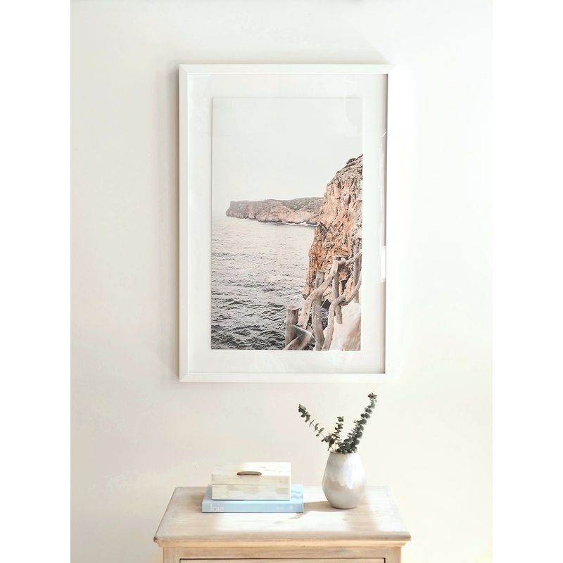 Cliffside Matte White Frame | 25.75 x 37.75