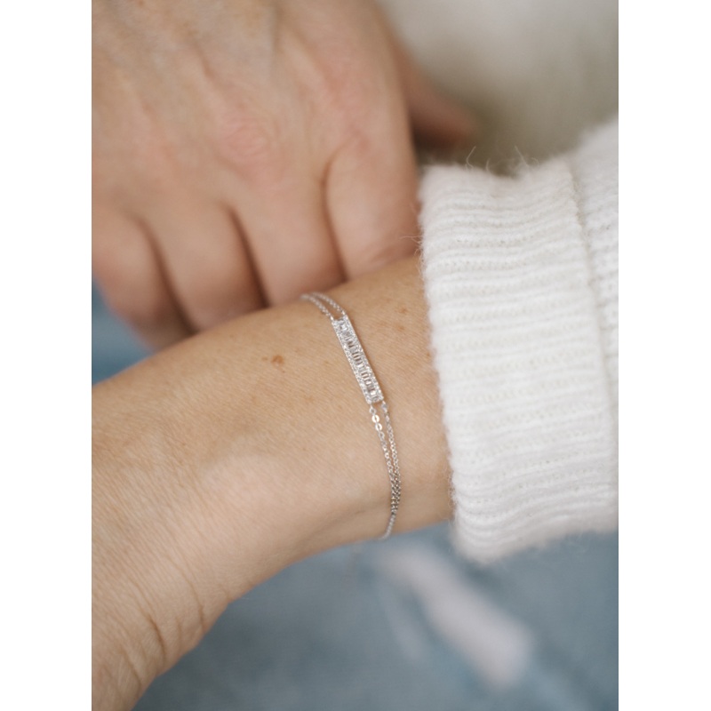 Diamond Megan Bracelet | 14K White Gold