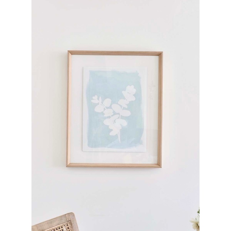 Floral Relief 9 Wood Frame | 22.25 x 27.25