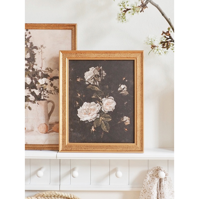 Flowers Framed Canvas Print | 8×10